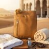 Unisex Leather Crossbody Bag with Phone Pocket
