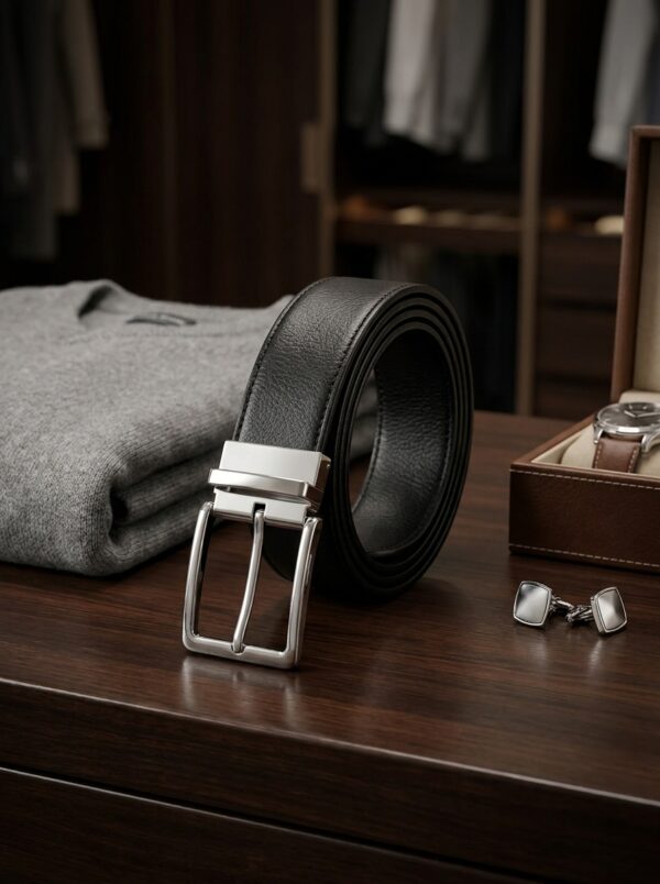 Reversible Leather Belt - Black/Brown