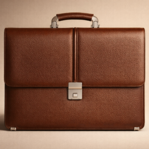 Full-Grain Cow Leather Office Bag
