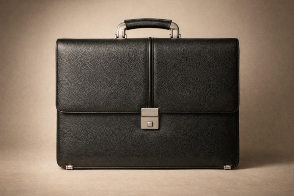 Full-Grain Cow Leather Office Bag