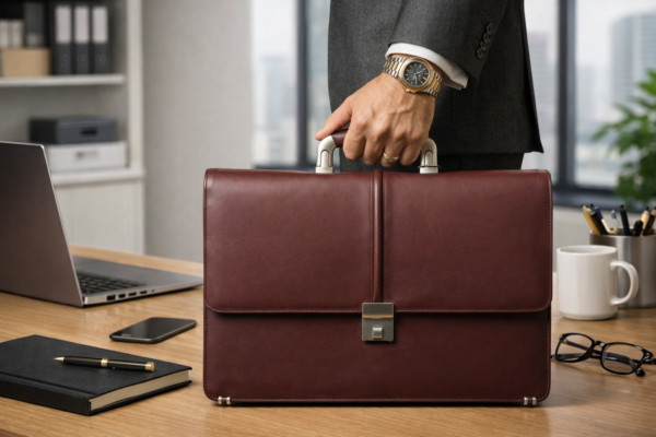 Smooth Cow Leather Office Bag