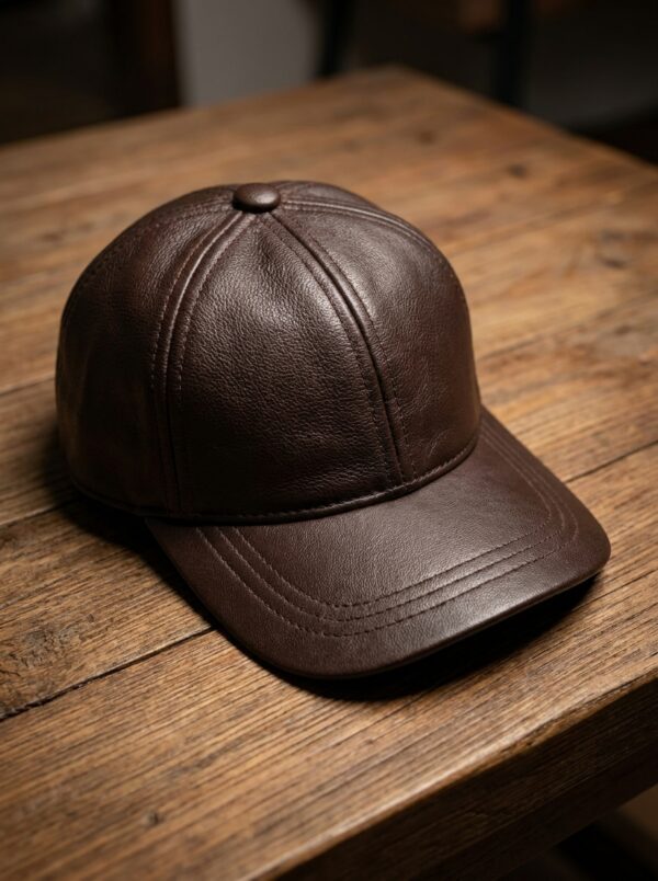 Unisex Sheep Leather Cap