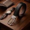 Reversible Leather Belt - Black/Brown
