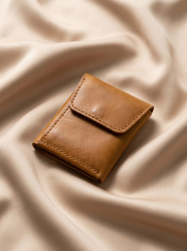 Magnetic Flap Leather Card Holder Wallet