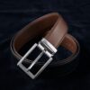 Reversible Leather Belt - Black/Brown