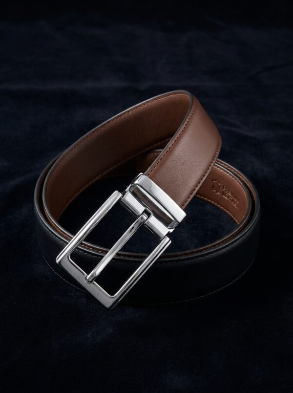 Reversible Leather Belt - Black/Brown