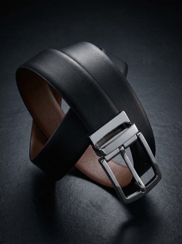 Reversible Leather Belt - Black/Brown