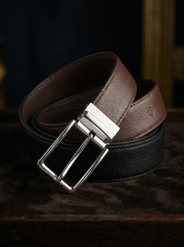 Reversible Leather Belt - Black/Brown
