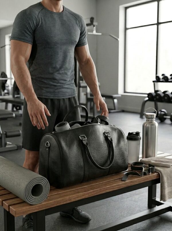 Cow Leather Duffel Bag