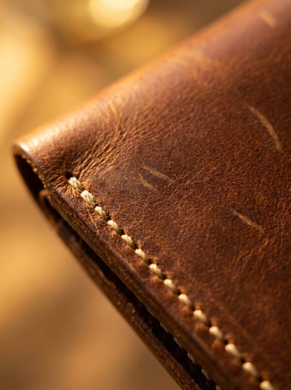 Magnetic Flap Leather Card Holder Wallet
