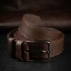 Double-Stitch Cow Leather Belt