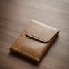 Magnetic Flap Leather Card Holder Wallet