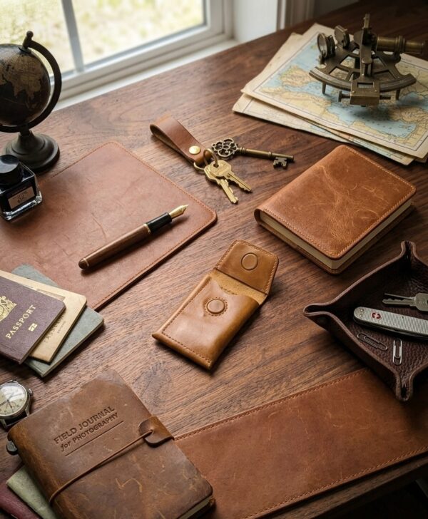 Magnetic Flap Leather Card Holder Wallet