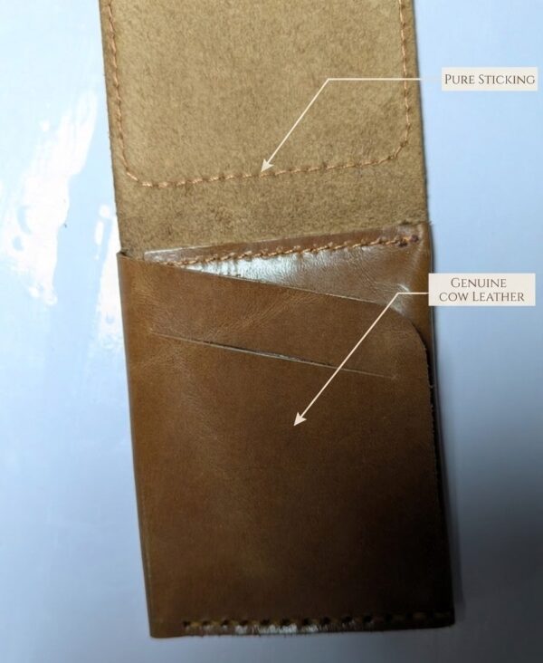 Magnetic Flap Leather Card Holder Wallet