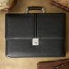 Full-Grain Cow Leather Office Bag