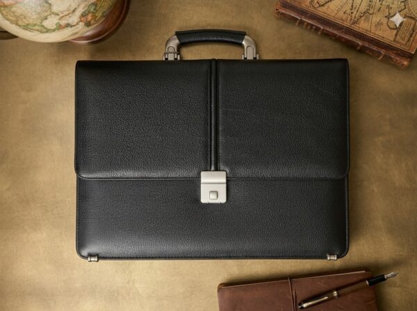 Full-Grain Cow Leather Office Bag